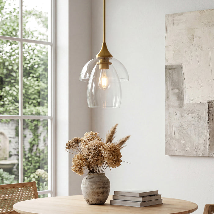 1-Light Pendant Lighting, Modern Island Chandelier Ceiling Light Fixture with Unique Design