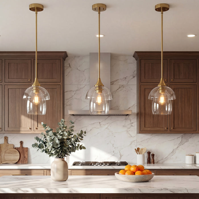 1-Light Pendant Lighting, Modern Island Chandelier Ceiling Light Fixture with Unique Design
