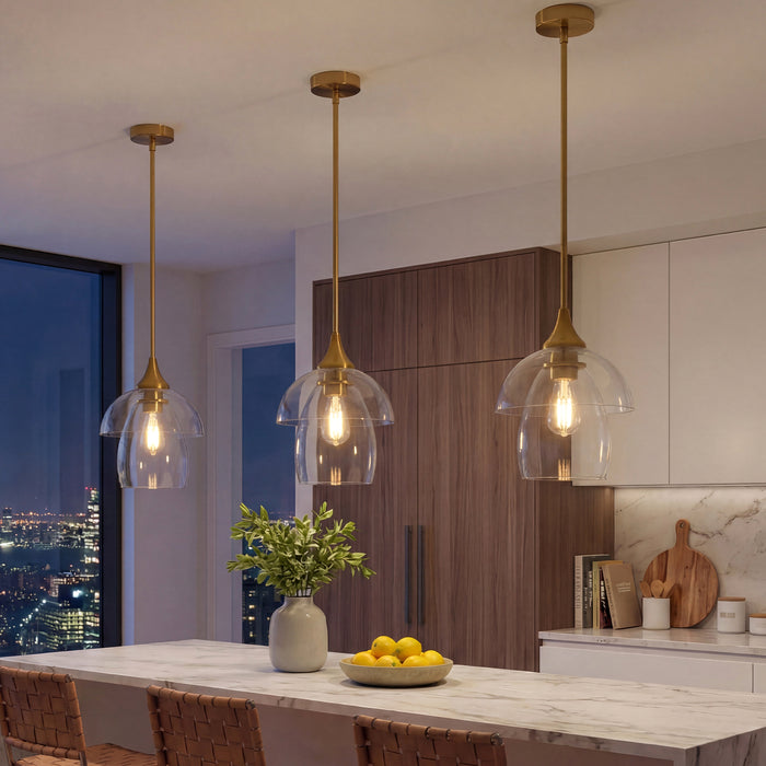 1-Light Pendant Lighting, Modern Island Chandelier Ceiling Light Fixture with Unique Design