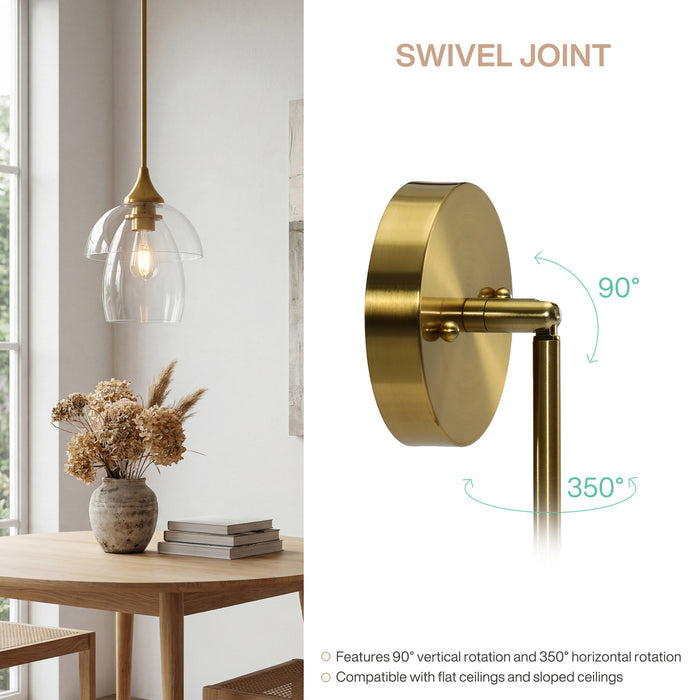 1-Light Pendant Lighting, Modern Island Chandelier Ceiling Light Fixture with Unique Design