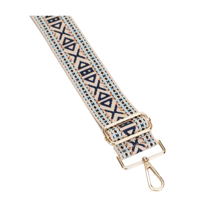 2 Inch Wide Replacement Webbing Strap with Gold Metal Hardware
