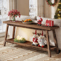 2-Tier Console Table, 70.9" Entryway Sofa Table for Hallway, Living Room