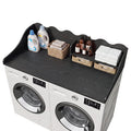 2-Tier Washer Dryer Countertop with Shelf, Wave Edge Laundry Topper for Laundry Room Organization