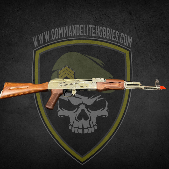 2nd Hand Display Double Bell - AK-47 Gel Blaster - Silver- AEG Rifle