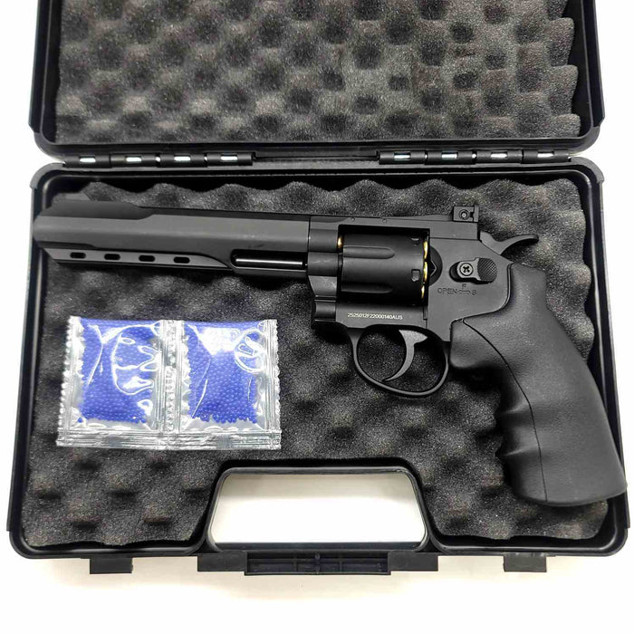 357 Magnum 5.5″ Metal C02 Gel Blaster Revolver (Black)
