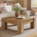 39" Farmhouse Square Coffee Table with Thick Legs