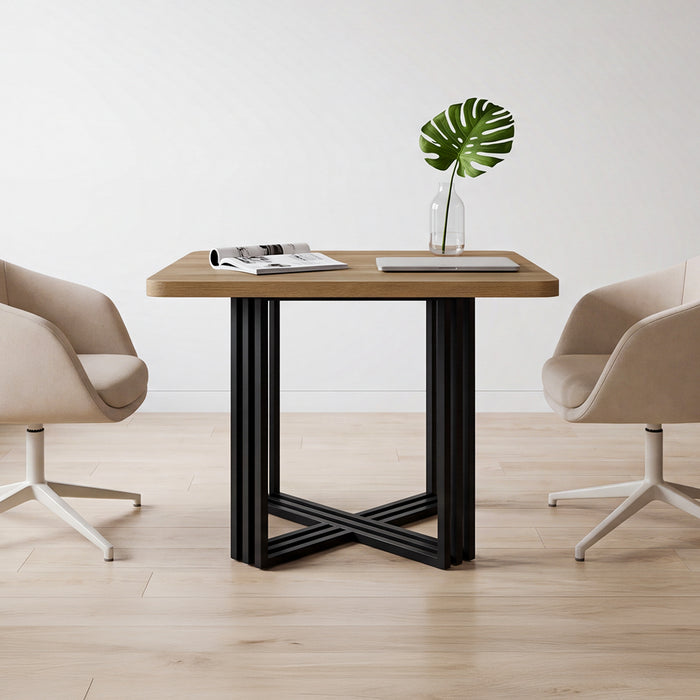 39.4-Inch Conference Table for 4, Compact Modular Meeting Table for Small Offices