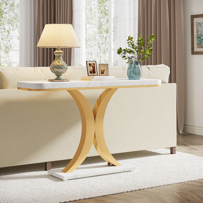 Console Table, 40" Narrow Entryway Foyer Table Tribesigns