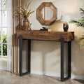 41" Console Table, Small Sofa Entryway Table with Storage and Mesh Metal Legs Tribesigns