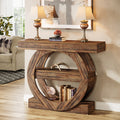 41.3" Console Table, 3 - Tier Sofa Hallway Table with Storage Shelves Tribesigns