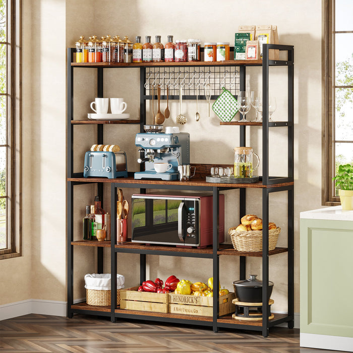 Tribesigns's Kitchen baker’s rack with extra-large countertop for baking and pastry prep.