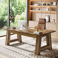 62.6" Executive Desk,  Large Office Computer Desk with Thickened Frame