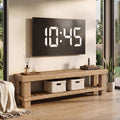 63" Farmhouse TV Stand, Media Entertainment Center Console with Slatted Open Shelf
