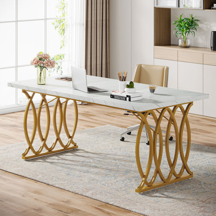 63" Modern Executive Desk, Office Computer Desk Meeting Room Table