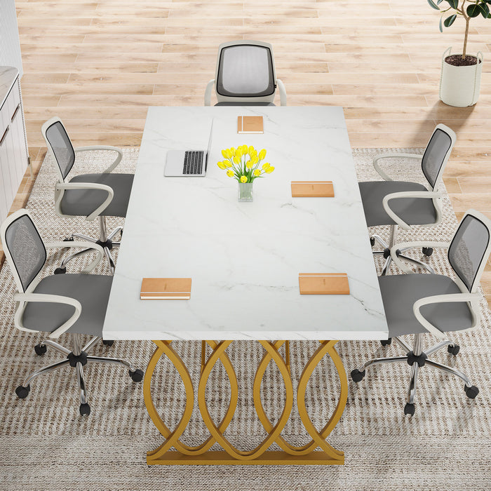63" Modern Executive Desk, Office Computer Desk Meeting Room Table
