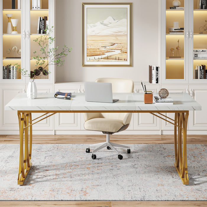 63" Modern Executive Desk, Office Computer Desk Meeting Room Table