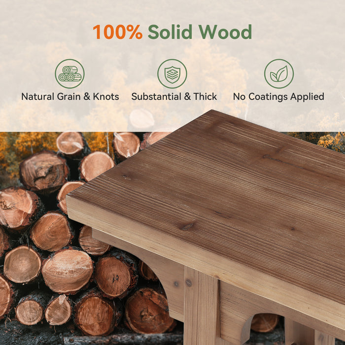 63" Solid Wood Entryway Bench, Long Shoe Bench End of Bed Bench for Bedroom