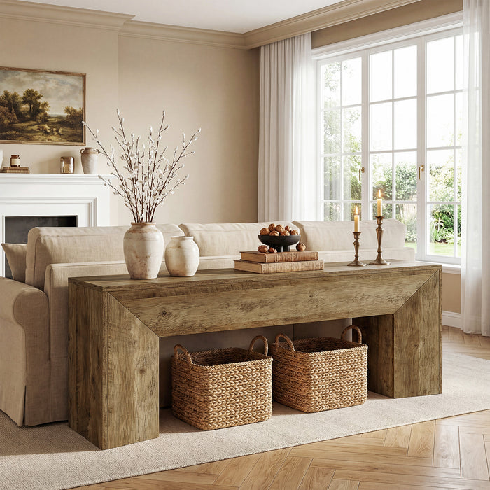 63" TV Stand with Hidden Metal Frame, Low Media Console Table for Living Room and Bedroom