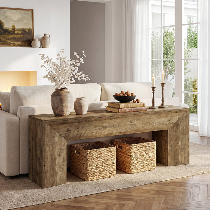63" TV Stand with Hidden Metal Frame, Low Media Console Table for Living Room and Bedroom