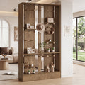 69.7" Wall Room Divider, Freestanding Privacy Screen with Removable Boards and 25 pcs Sticks