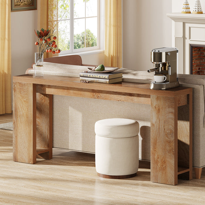 70.9" Console Table, Narrow Entryway Sofa Table Behind Couch for Hallway