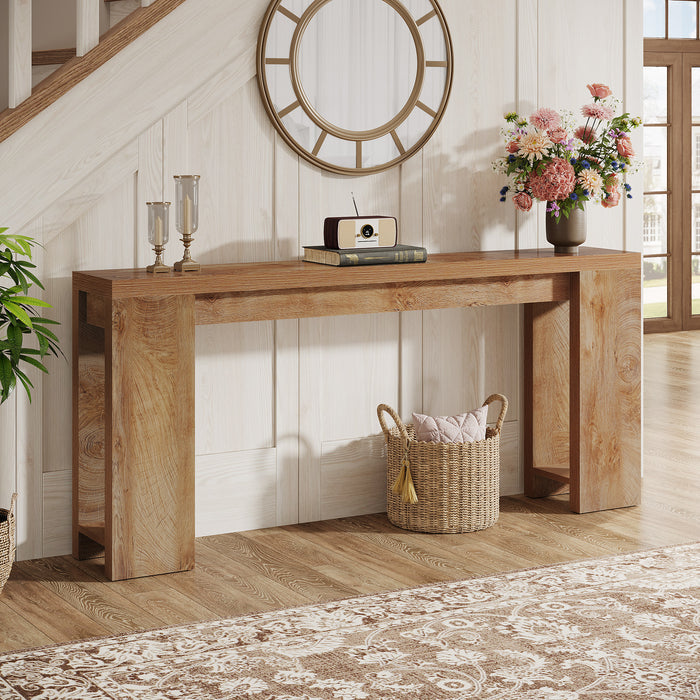 70.9" Console Table, Narrow Entryway Sofa Table Behind Couch for Hallway