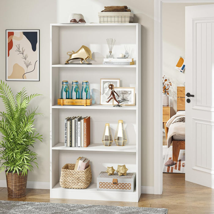 71" Tall 9 Tier Bookshelf with Open Display Shelves