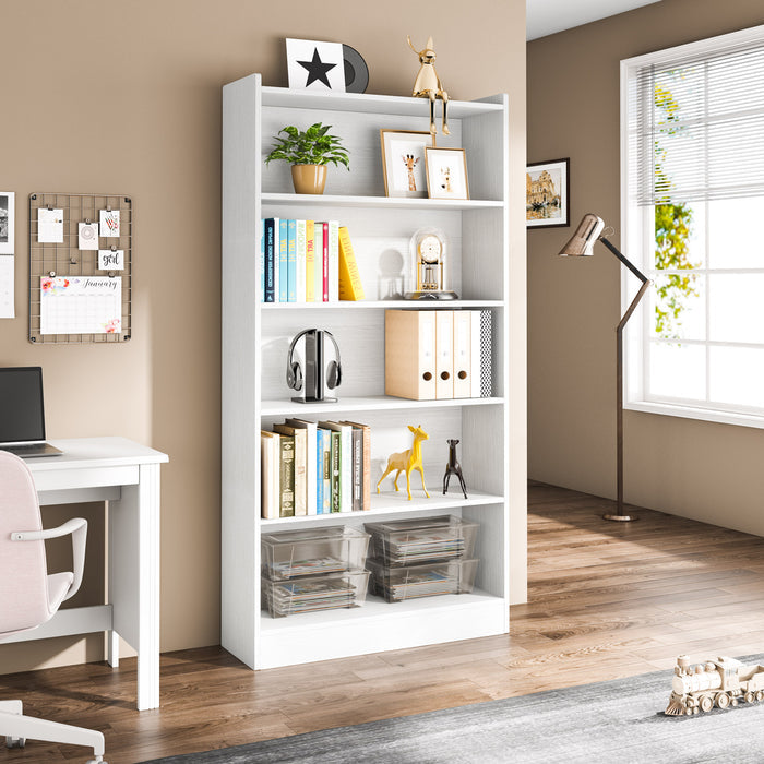 Tribesigns Bookcase, 72" Tall Bookshelf with 5-Tier Open Storage Shelves Tribesigns