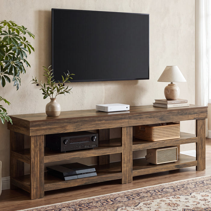 79" TV Stand for 75/85" TVs, Entertainment Center, Living Room, Large Media Console