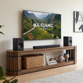 82.68" TV Stand for TVs up to 90", Long Media Console with 2-Tier Storage