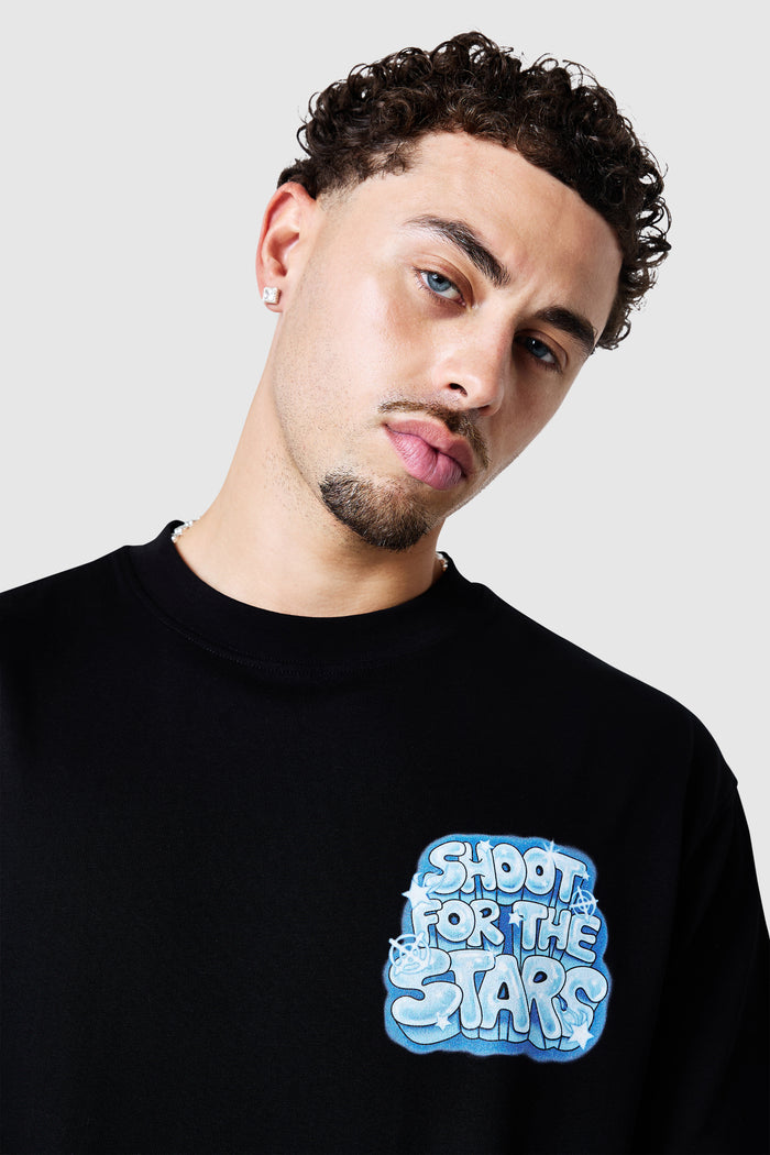 Airbrush Tee - Black