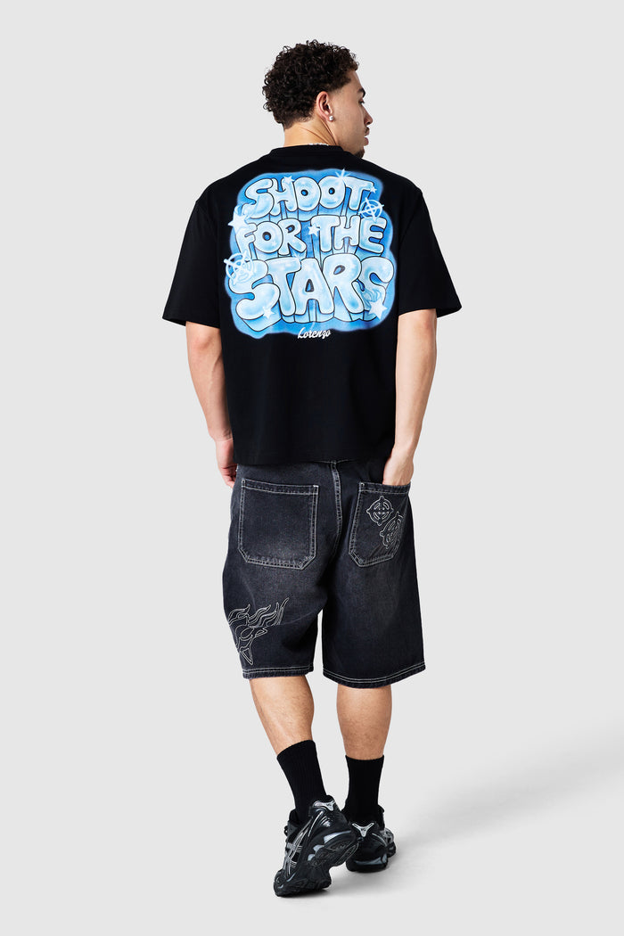 Airbrush Tee - Black