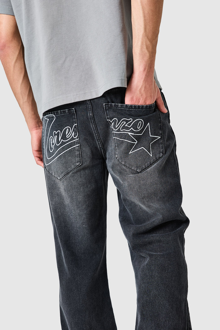 All Star Relaxed Jean - Black