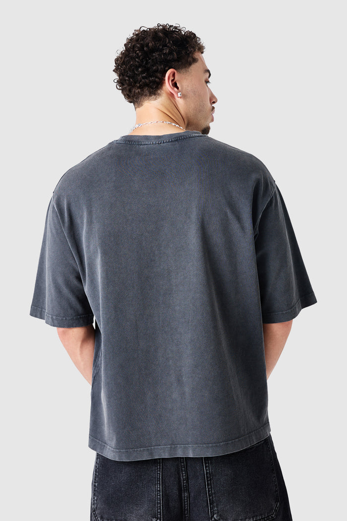 Ambition Tee - Black Acid Wash