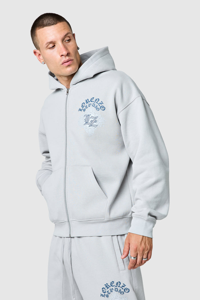 Atlas Full Zip Hood - Mist