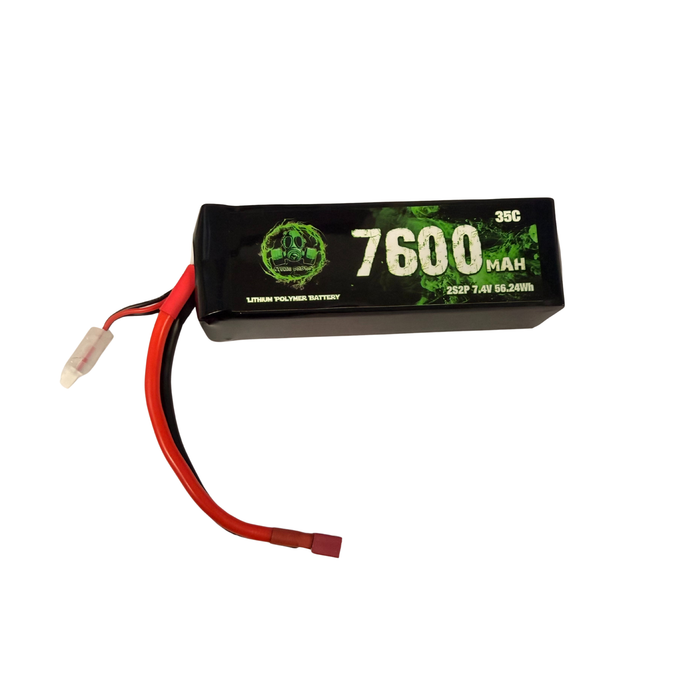 Atomic Energy - 7.4v Lipo Battery 7600mAh 35C 2S2P/ Shoft Shell