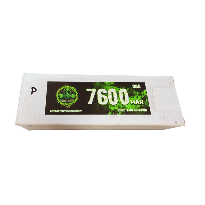 Atomic Energy - 7.4v Lipo Battery 7600mAh 35C 2S2P/ Shoft Shell