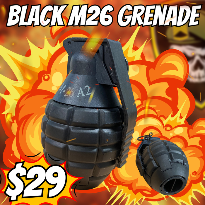 Black M26 Grenade - Explosive Gel Grenade
