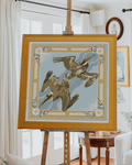 Buttercup Tide Diver Framed Scarf Print