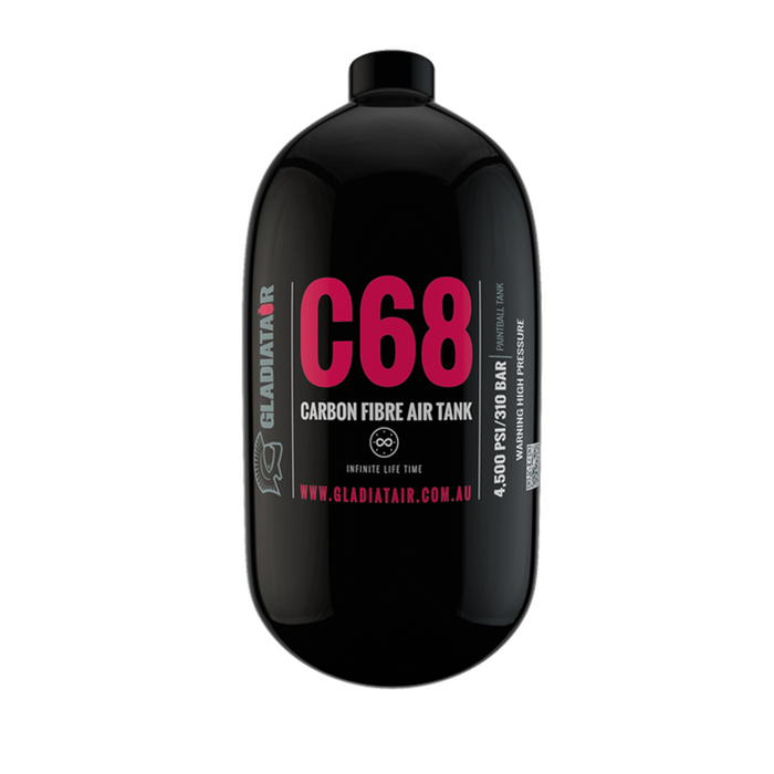 C68 DUMPY GladiatAir Carbon Fibre Air Tank + GladiatAir Regulator