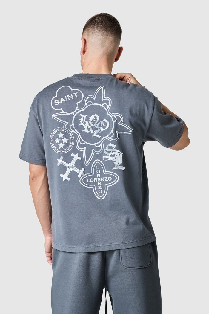 Camo Icon Tee - Graphite Grey