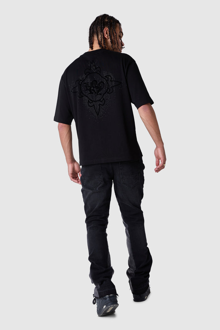 Carlo Flare Jean - Black