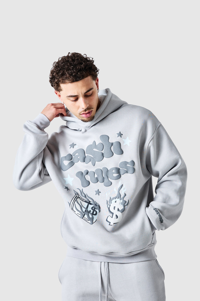 Cash Rules Hood - Lunar Grey