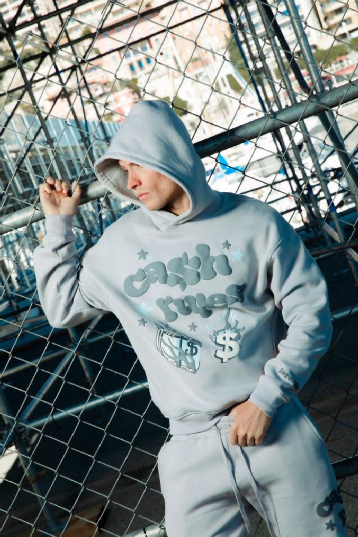 Cash Rules Hood - Lunar Grey