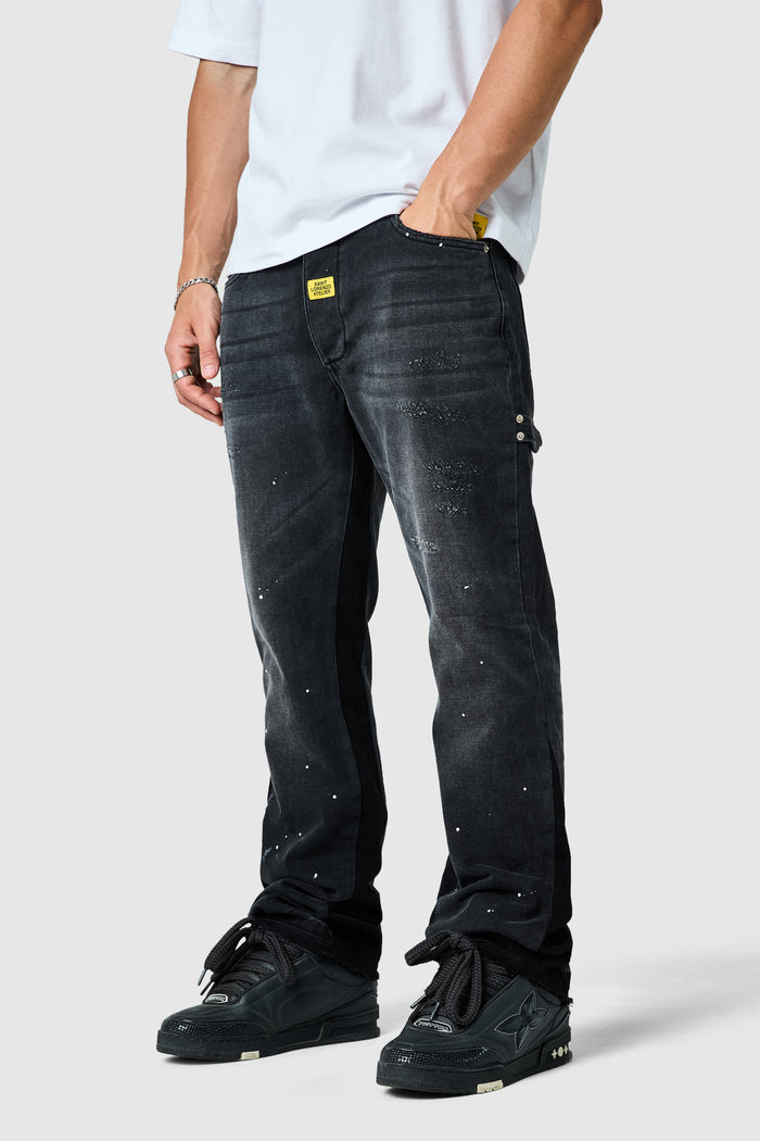 Castello Flare Jean - Faded Black