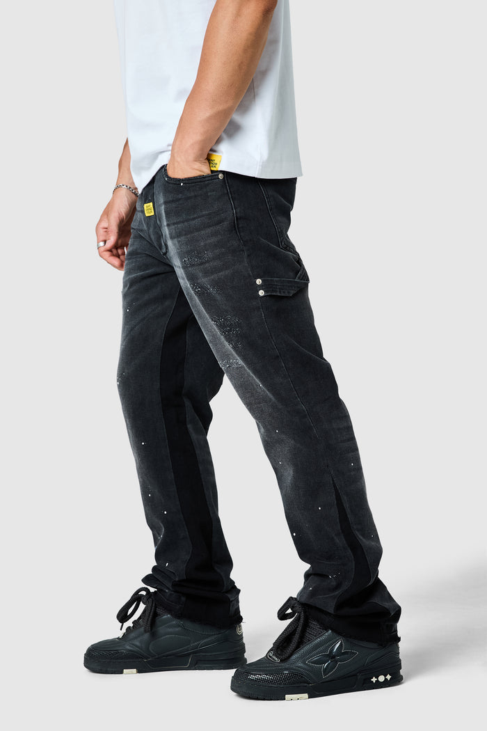 Castello Flare Jean - Faded Black