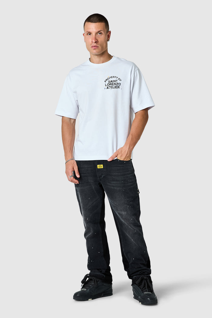 Castello Flare Jean - Faded Black