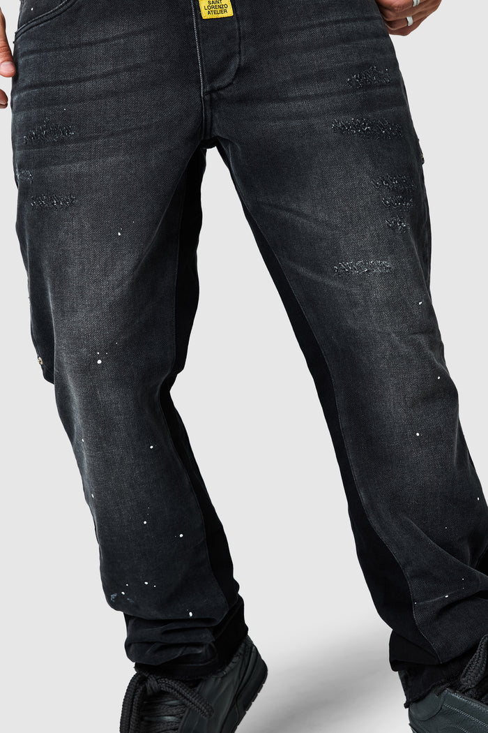 Castello Flare Jean - Faded Black