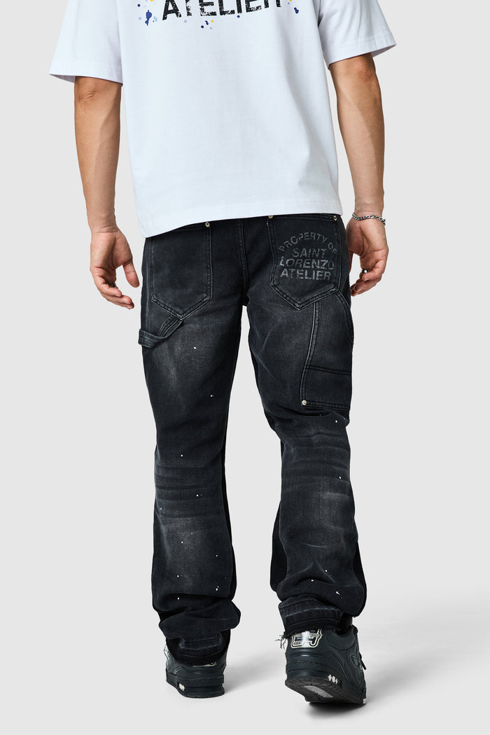 Castello Flare Jean - Faded Black