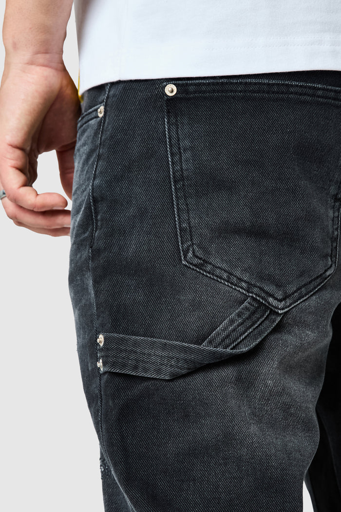Castello Flare Jean - Faded Black